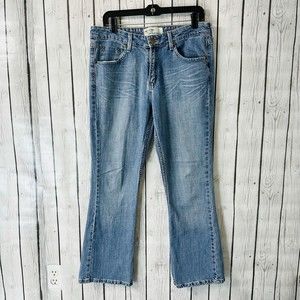 Womens Levi Strauss Signature Low Rise Boot Cut Denim Blue Jeans Size 10 Misses